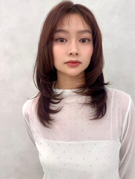 アッシュ 中野店(Ash) イメチェン/似合わせカット/フルバング/レッドブラウン/中野