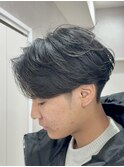 メンズセンターパート/ニュアンスパーマ/フェザーパーマ