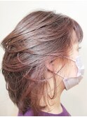 ミディアムレイヤー×イノア×インナーカラー/30代40代50代60代