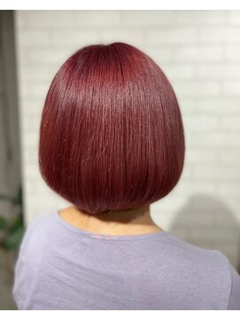 ビス フルール 日暮里店(Vis fleur) 大人可愛い艶カラーレッドカラー