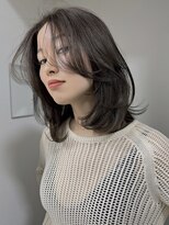 バベル アット フルリール 甲子園口(BABEL at fleurir)&nbsp;顔まわりレイヤーカットアッシュブラウン髪質改善似合わせカット