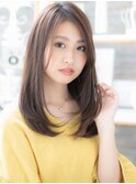 大人美人マロンベージュ透明感エアストレートc6上尾20代30代40代