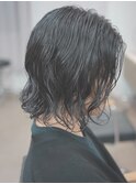 メンズミディアムパーマ　スパイラルパーマ　ボブパーマ