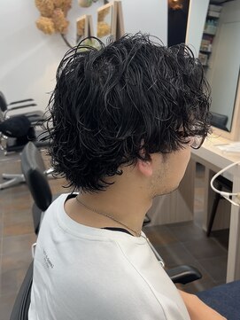 サロンドジョー(salon de joe) メンズカットツイストスパイラルパーマニュアンスパーマショート