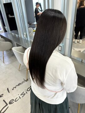 キング(K!ng) 縮毛矯正髪質改善ハイライトレイヤーカット枚方美容室エクステ