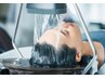 ノンジアミン根元カラー +【プチspa・頭浸浴】+アロマスチームTr +cut 