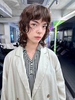 フェイスレイヤーミディアムレイヤーニュアンスパーマウルフ