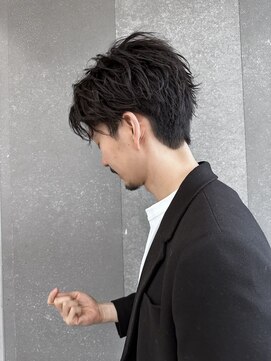 ロンドアベニール 北千住(Lond avenir) men'sメンズスペインカールフェザーパーマニュアンスパーマ