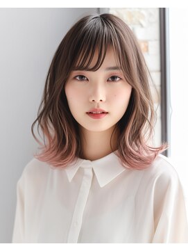 トワ 仙台店(toi) 【韓国・外ハネ・レイヤー】 チェリーレッドエンドカラー