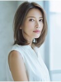 ☆ホワイトグレージュミニウルフデジタルパーマチェリーブラウン