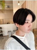 ハンサムショート×ニュアンスパーマ