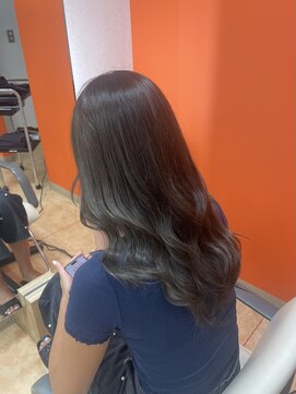 美容室オルセー グレージュ暗めカラー