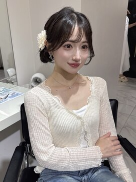 ランテルディ 渋谷(LANTERDIT) ヘアセット アレンジ 浴衣アレンジ 結婚式アレンジ 顔周りカット