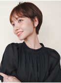 〈m26〉大人ショートハイライト髪質改善キッズカット前髪30代40