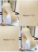 16386抜きっぱなしブリーチ金髪レイヤーロングホワイトブロンド