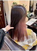 職場規定が厳しい方必見！結んで隠せるインナーカラー