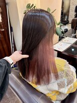 キャラ 池袋本店(CHARA)&nbsp;職場規定が厳しい方必見！結んで隠せるインナーカラー