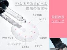 話題の新成分配合《髪質改善シロップ》