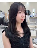 梅田/着物ヘア/大人ガーリー/ダークアッシュ/似合わせカット
