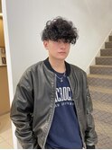 ツーブロックローフェードスペインカール