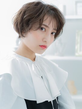 モッズヘア 越谷(mod's hair) ブリーチなしグレージュ小顔レイヤーショートボブc8越谷20代30代