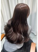 ブリーチなしダブルカラーで透明感チョコレート
