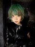 【髪質改善】顔周りカット+縮毛矯正ストレート [ウルフカット]