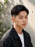 【メンズ限定】《ヘアケアフルコース》カット+眉カット+炭酸プチスパ ￥6600