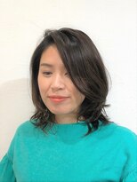 フィーカ(FIKA hair&care) ミディレングスの抜け感とハネ感のコントラストスタイル！