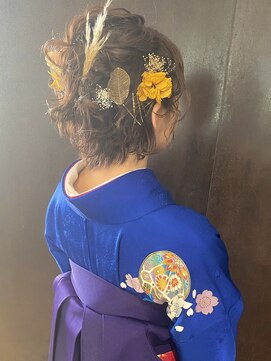 フークフーク(HOEK HOEK) 着物ヘア×ショート 詳細はインスタ@miho_hk92 20代30代40代50代