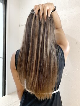 ヘアーワークス ヘルム 渋谷店(HAIR WORKS HELM) 【HELM渋谷】バレイヤージュカラー