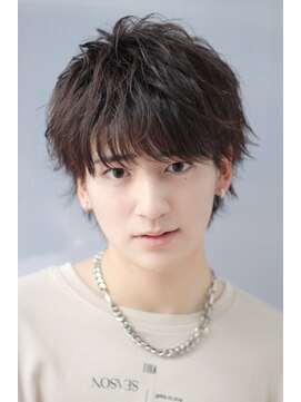 クーエフー(coo et fuu) 王道メンズショート☆外ハネ無造作ブラック10代20代30代