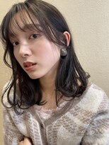 チップタップ 町田店(tip top)&nbsp;柔らかワンカールミディ × 顔周りカット #韓国ヘア