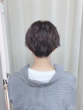 ハピネス 王寺店(Happiness) ハンサムショート ショート 黒髪 アッシュカラー 奈良 王寺