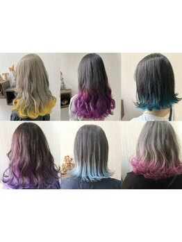 【インナーカラー+カット\14000】最旬トレンドカラー♪【Wカラー+トリートメント\11500】