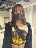 ヘアー アイス ルーチェ(HAIR ICI LUCE)&nbsp;ブリーチハイトーンダブルカラーシルバーグレージュウルフ/今枝