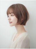 30代40代ショート白髪染めグレイカラーボブ艶栄名駅伏見丸の内