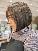 キレーな前下がりボブ!