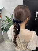 編みおろし/編みおろしアレンジ/お呼ばれヘア