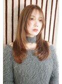 雰囲気溢れるナチュラルレイヤー前髪［表参道/表参道駅］