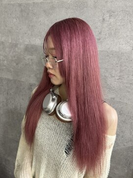 アジールヘア 北千住駅西口店(agir hair) 暖色系ピンクベージュカラー