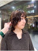 ショートパーマ/ニュアンスパーマ/パーマ/パーマ女子/ゆるパーマ