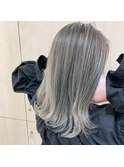【安藤貴志】ミントベージュｘハイライトカラーｘバレイヤージュ