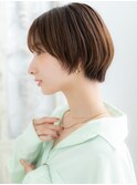 武蔵小杉/髪質改善/マロンベージュ×小顔マッシュショートc