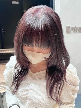 ガーデンヨコハマ(GARDEN YOKOHAMA) チェリーブラウン/ブリーチなし/前髪デジタルパーマ/レイヤー