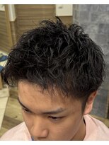 銀座マツナガ 神田店&nbsp;爽やか黒髪短髪刈り上げツーブロックショート