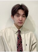 韓国フェザーショートブルーブラック10代20代30代