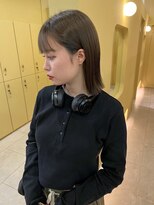 バイエイト(X８)&nbsp;ぱっつりボブ耳かけスタイル