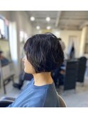 20代30代40代◎小顔に見えせる似合わせカットオリーブグレー