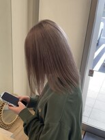 リアン(LIAN)&nbsp;ハイライトカラーミルクティーベージュケアブリーチダブルカラー